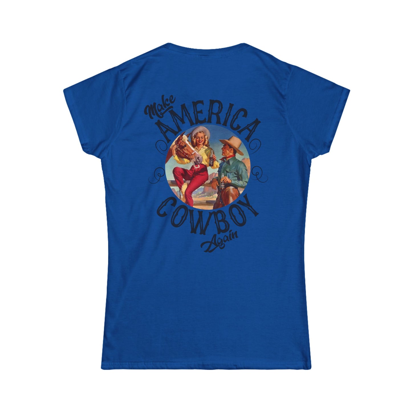 Softstyle Make America Cowboy Again 2 Tee