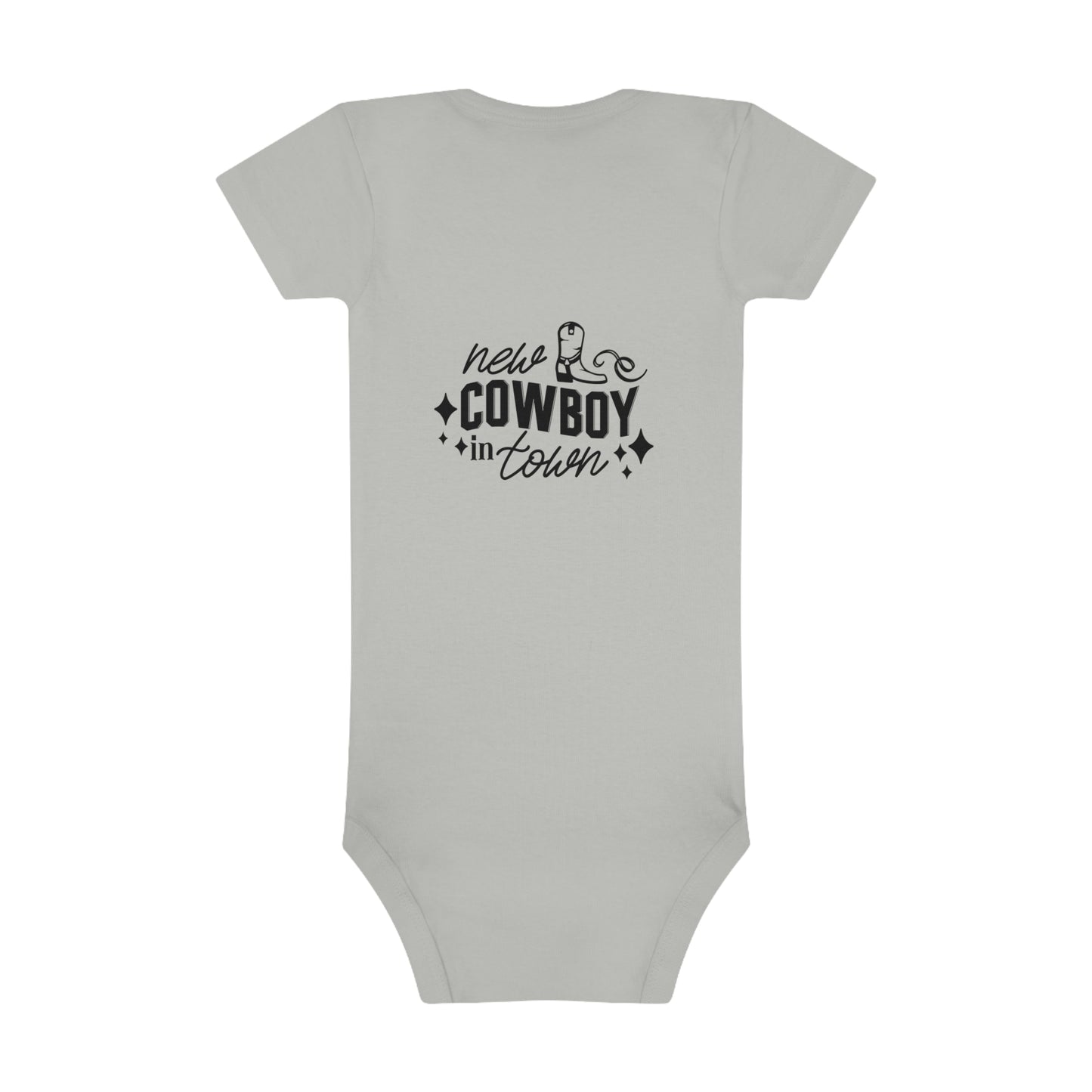 Baby Short Sleeve Onesie® New Cowboy In Town