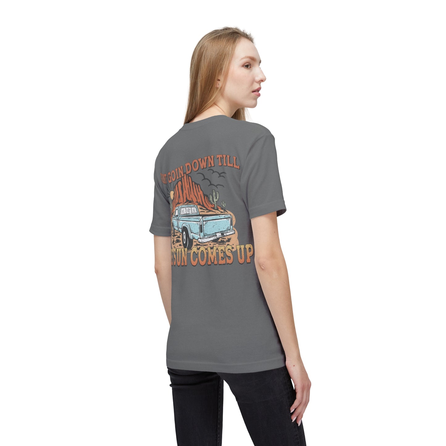 Midweight The Sun Comes Up T-shirt, Made in US