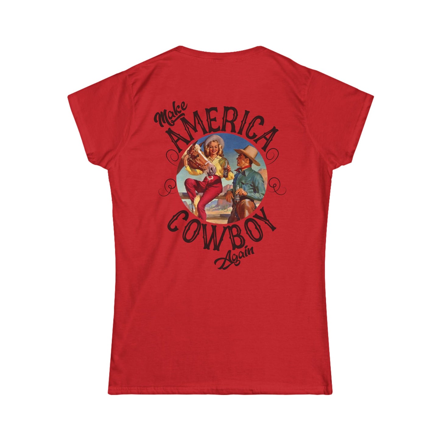 Softstyle Make America Cowboy Again 2 Tee