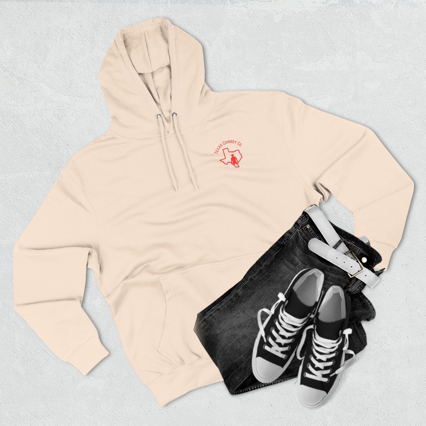 Three-Panel Fleece Texas Cowboy Co. Hoodie