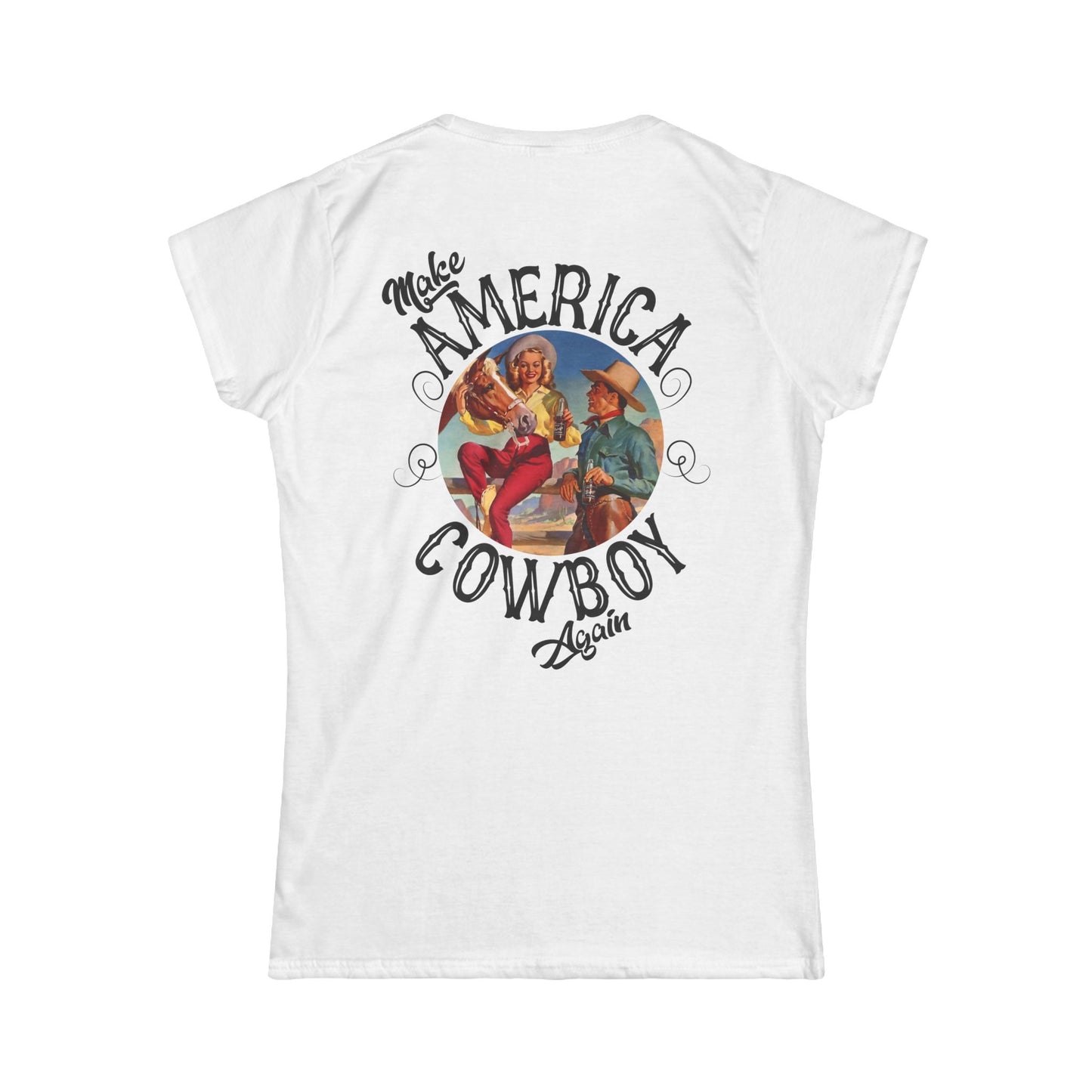 Softstyle Make America Cowboy Again 2 Tee