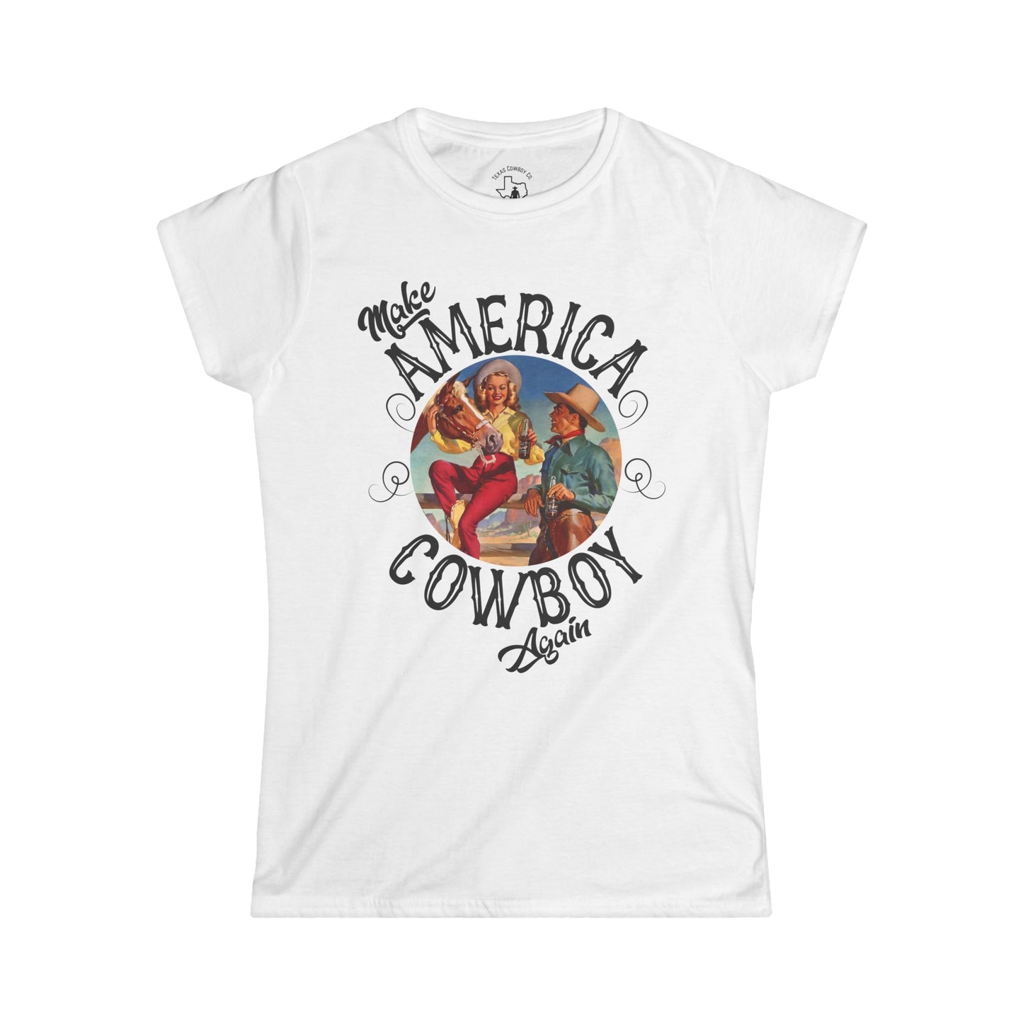 Softstyle Make America Cowboy Again Tee