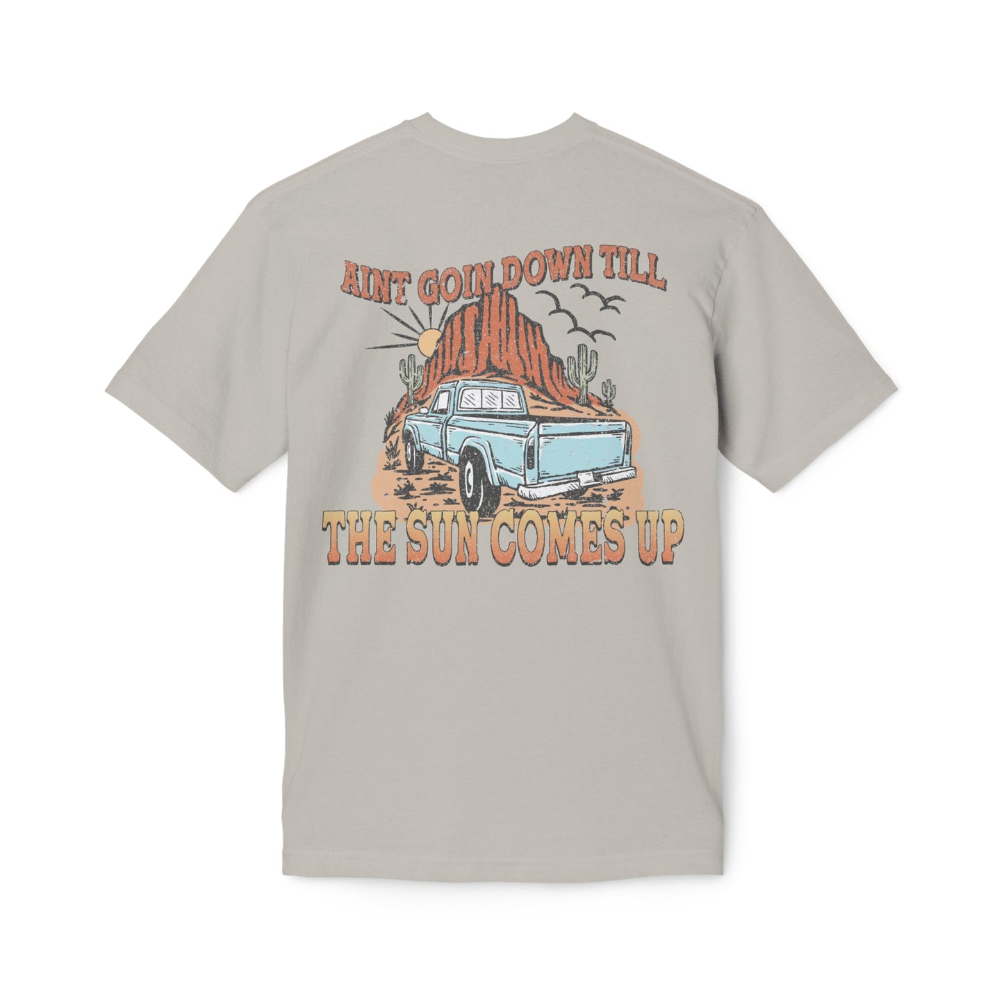 Midweight The Sun Comes Up T-shirt, Made in US