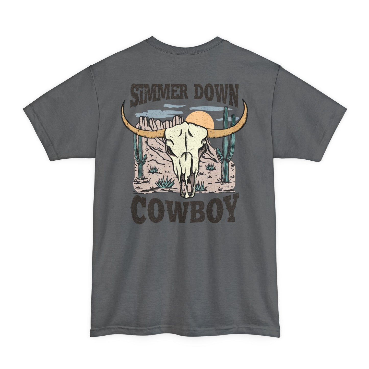 Tall Mens Simmer Down Cowboy T-Shirt