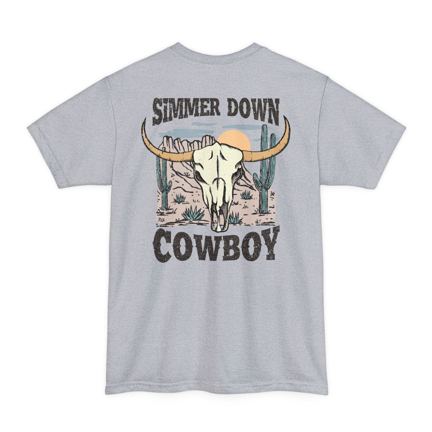 Tall Mens Simmer Down Cowboy T-Shirt