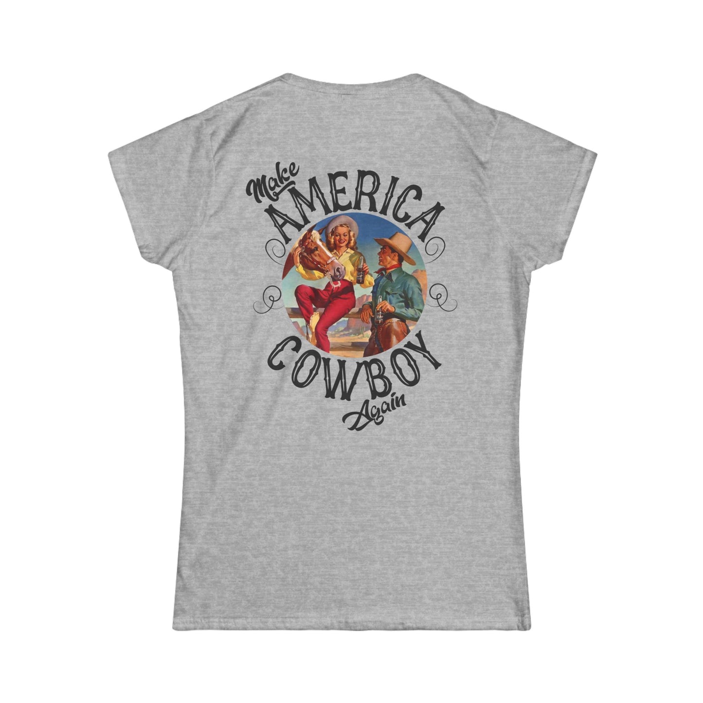 Softstyle Make America Cowboy Again 2 Tee