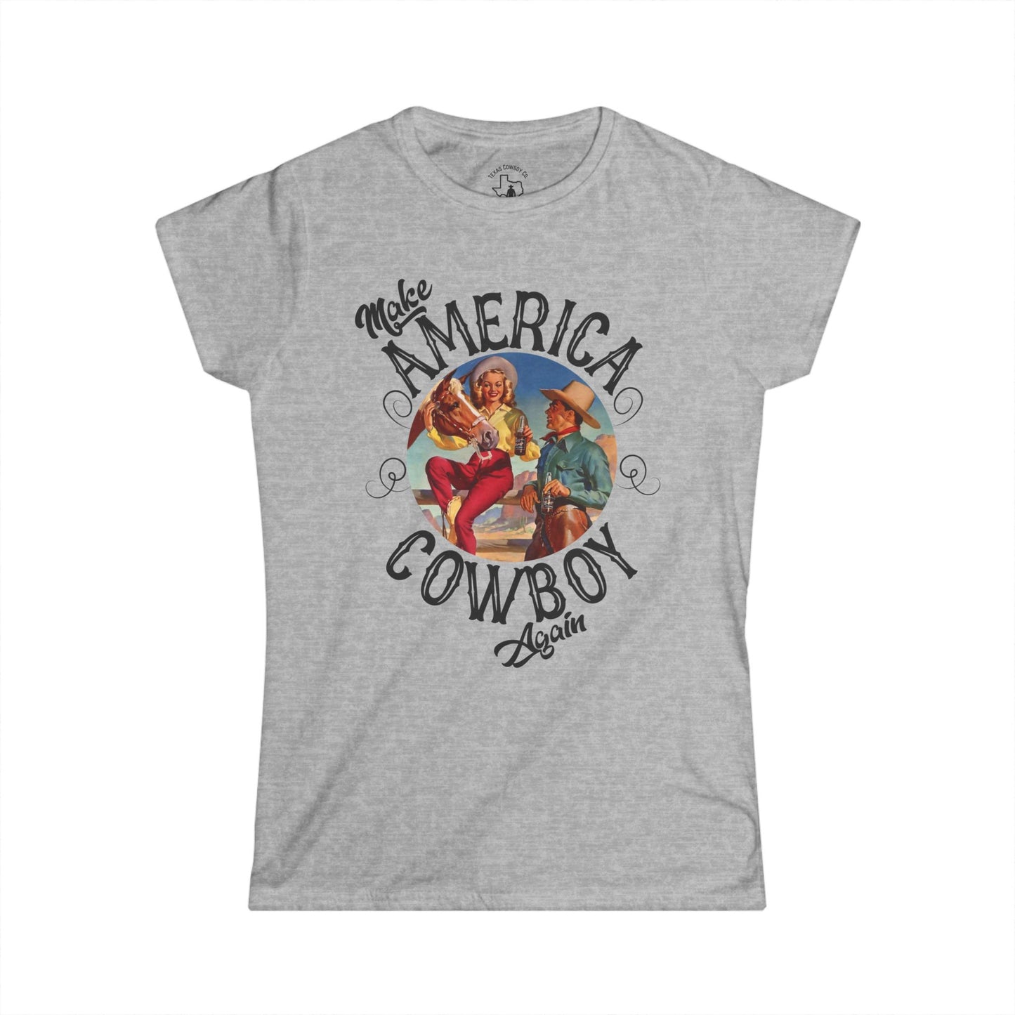 Softstyle Make America Cowboy Again Tee