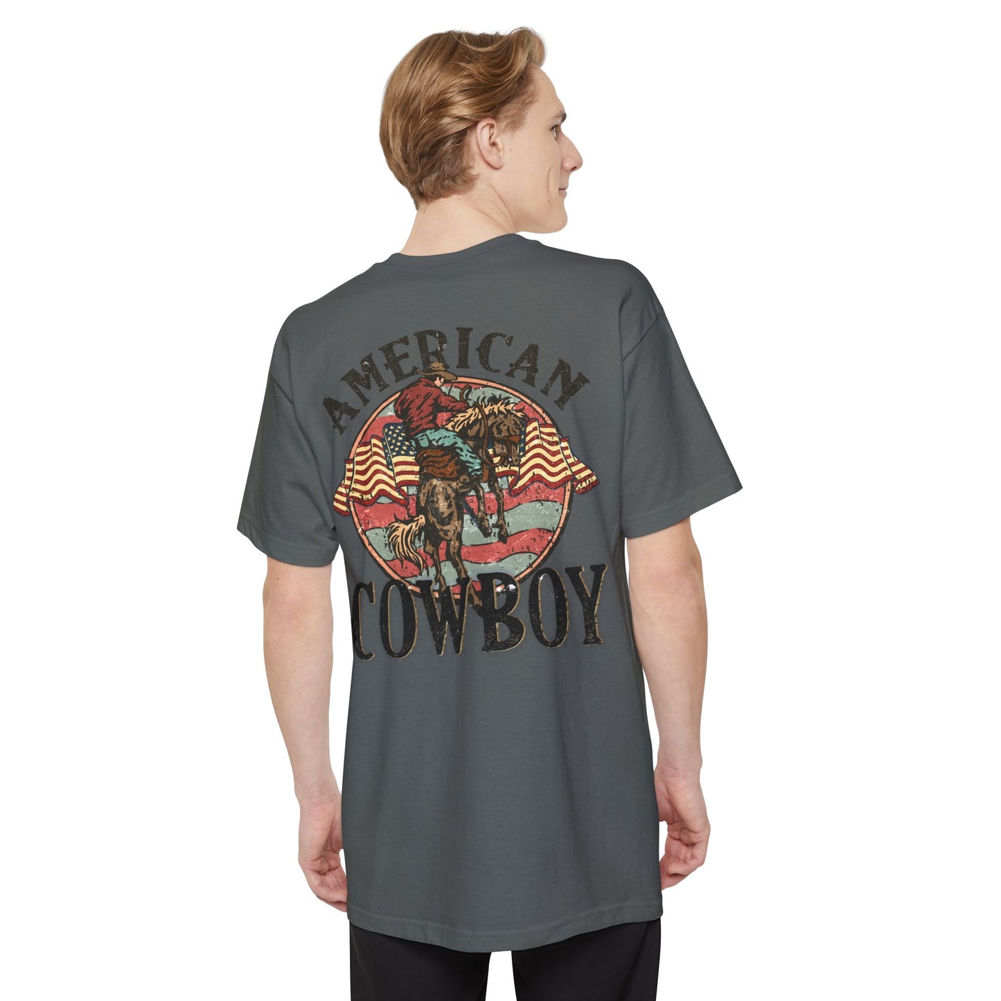 Tall Mens American Cowboy T-Shirt