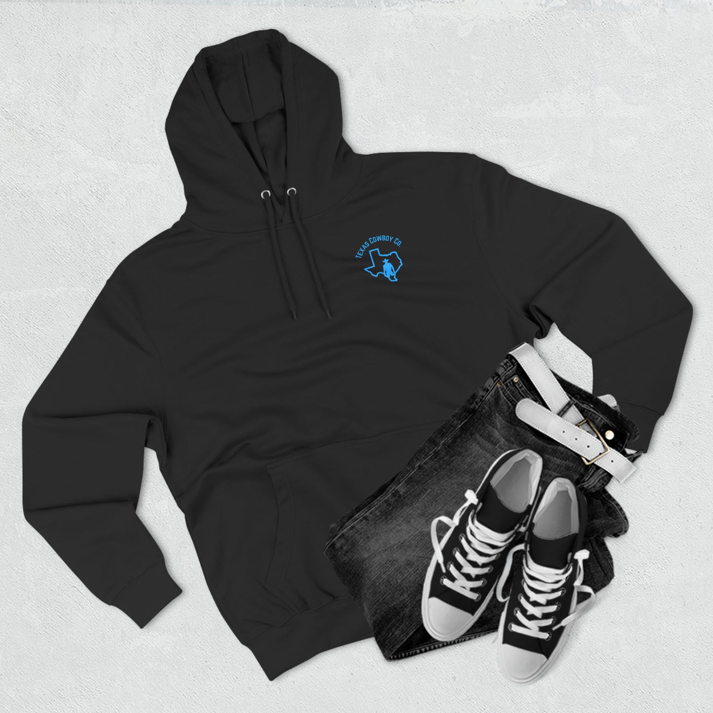 Three-Panel Fleece Roping Hoodie