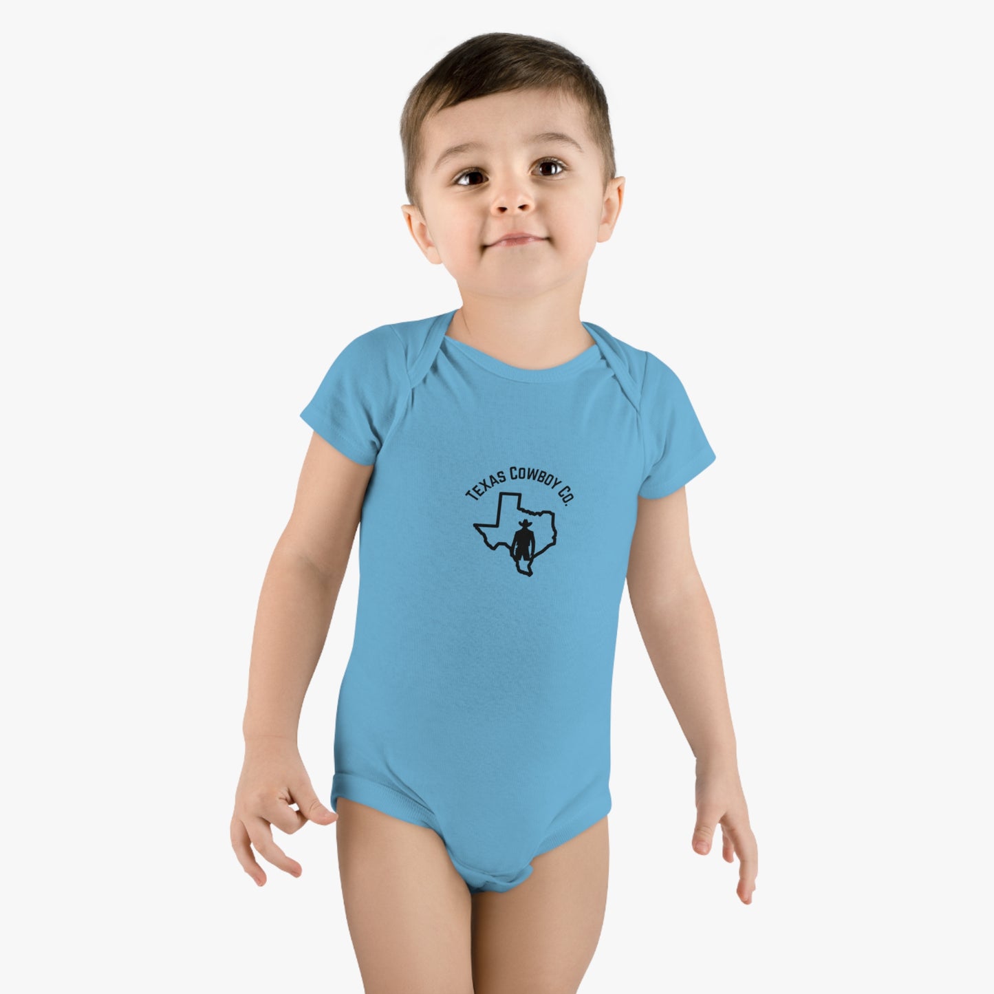 Baby Short Sleeve Onesie® New Cowboy In Town