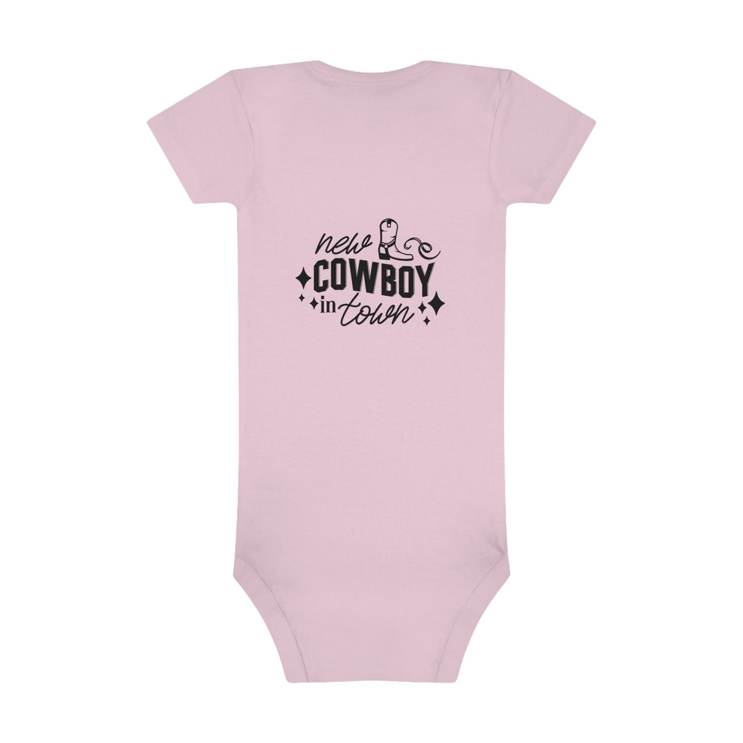 Baby Short Sleeve Onesie® New Cowboy In Town