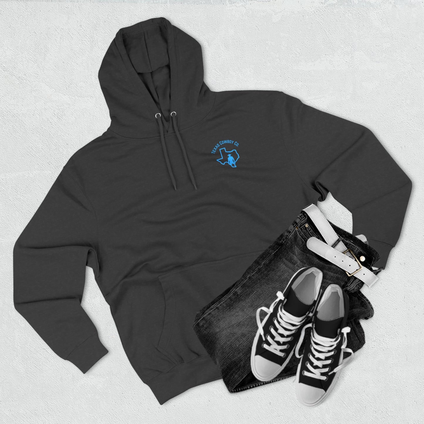 Three-Panel Fleece Roping Hoodie