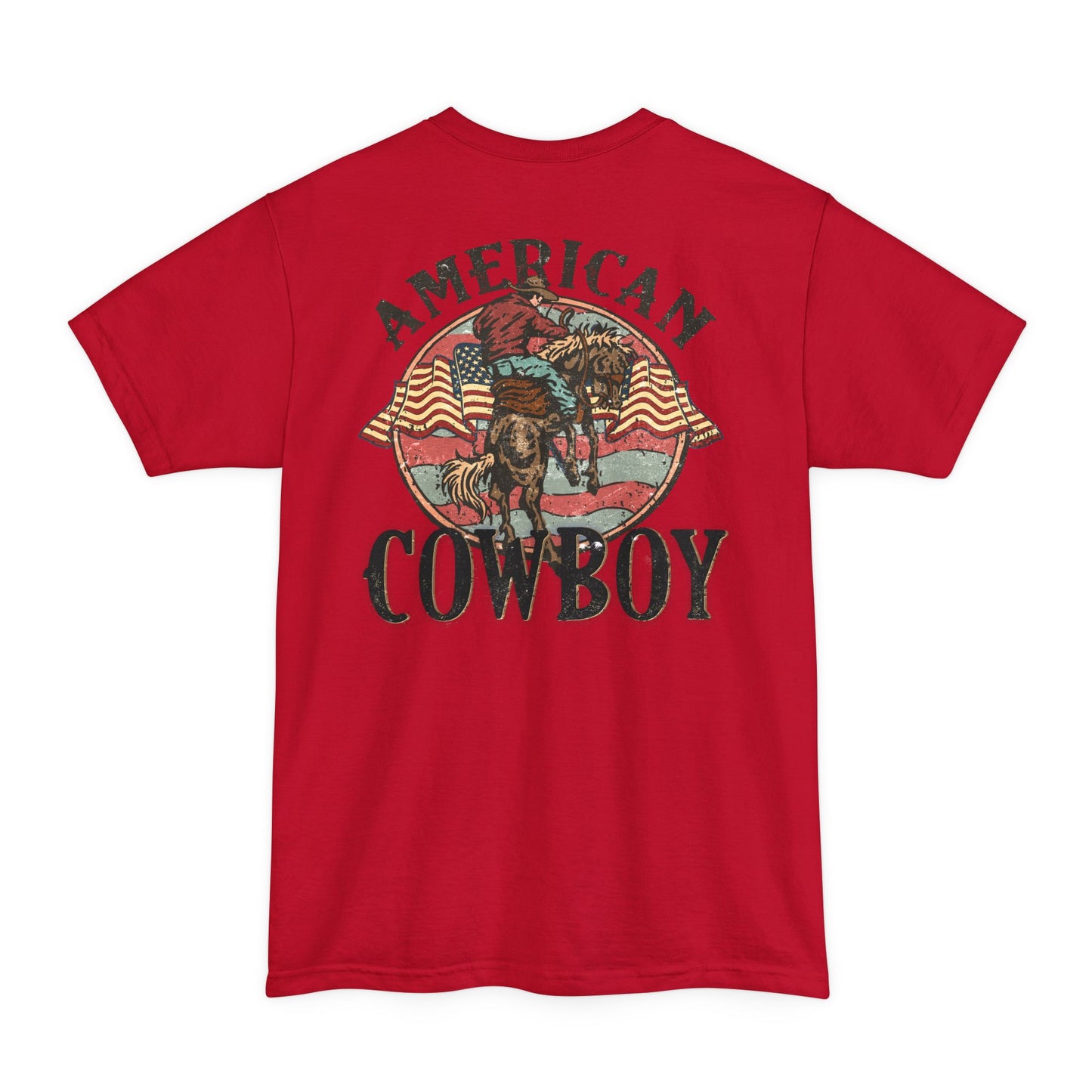 Tall Mens American Cowboy T-Shirt