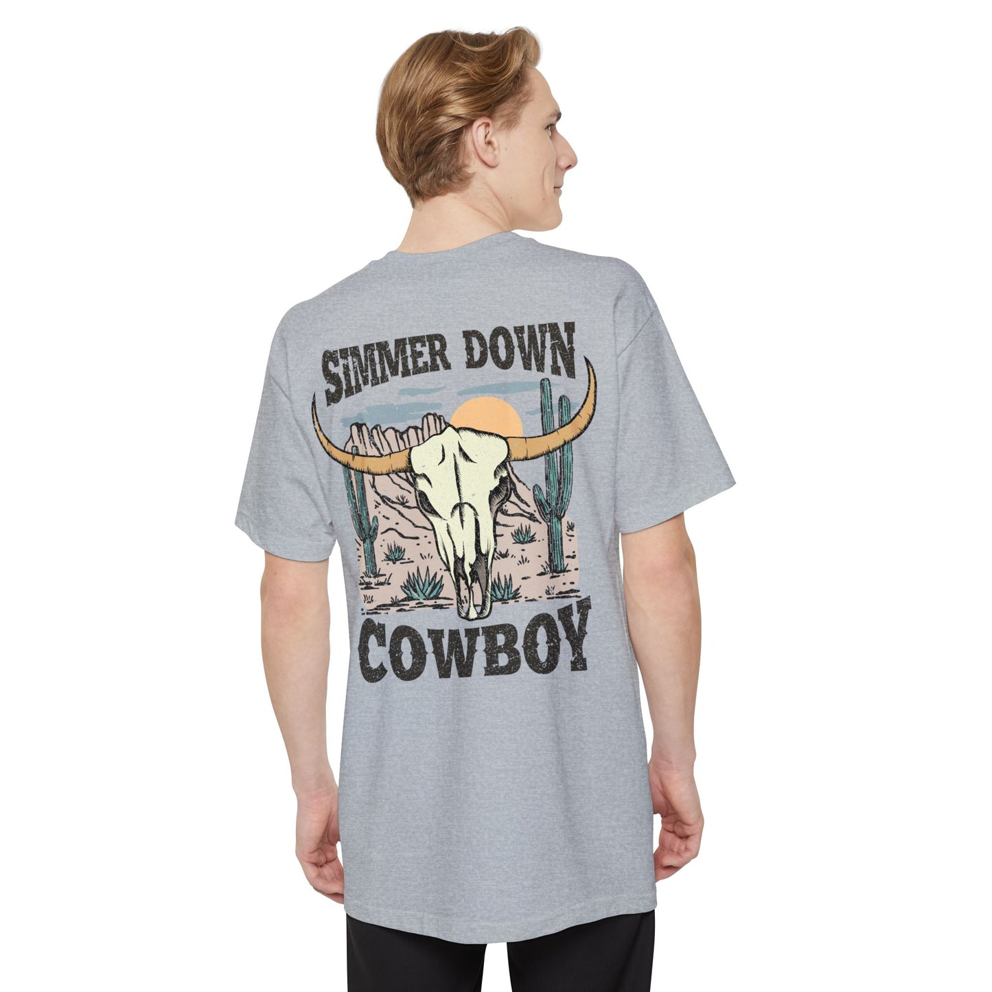 Tall Mens Simmer Down Cowboy T-Shirt