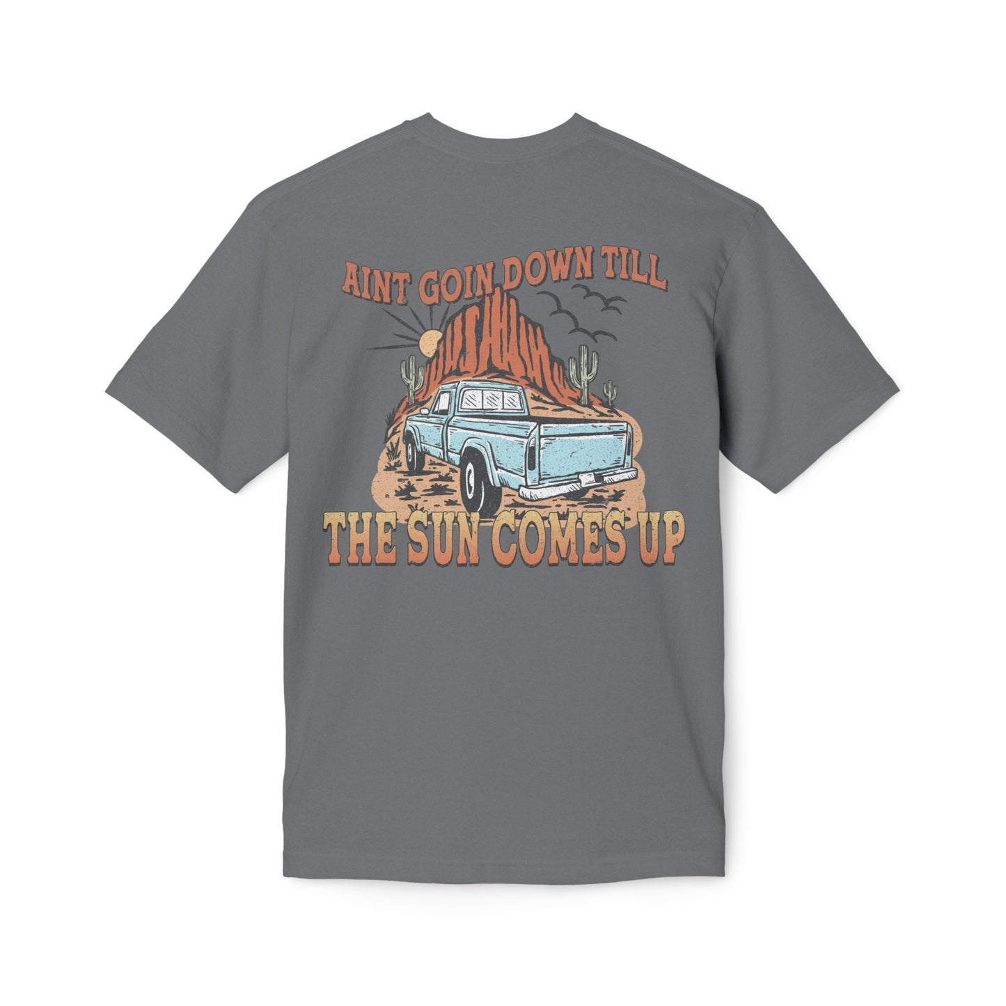 Midweight The Sun Comes Up T-shirt, Made in US