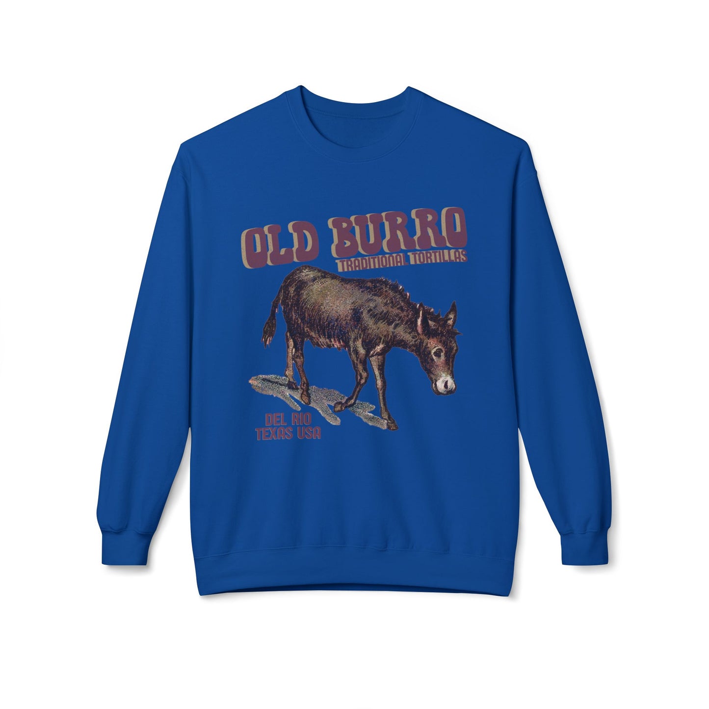 Unisex Midweight Softstyle Fleece Crewneck Sweatshirt Old Burro