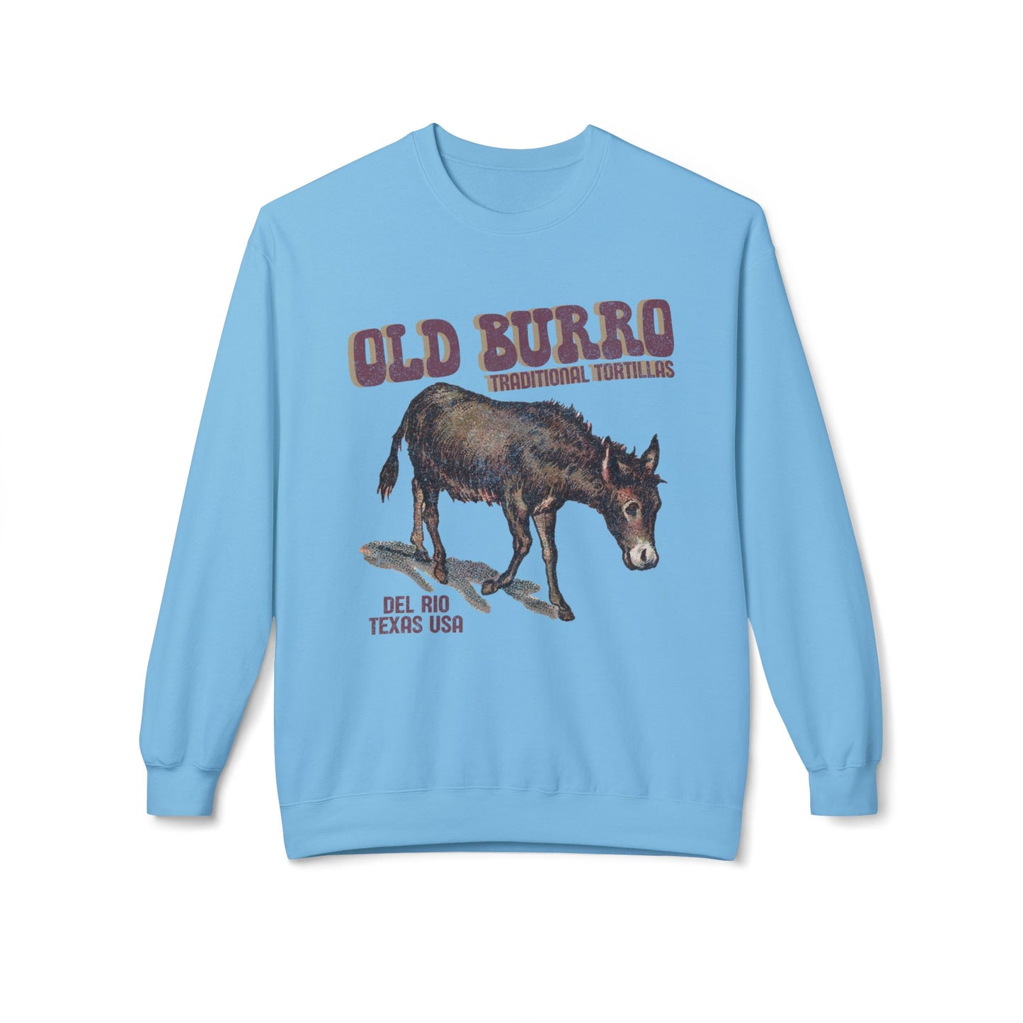 Unisex Midweight Softstyle Fleece Crewneck Sweatshirt Old Burro