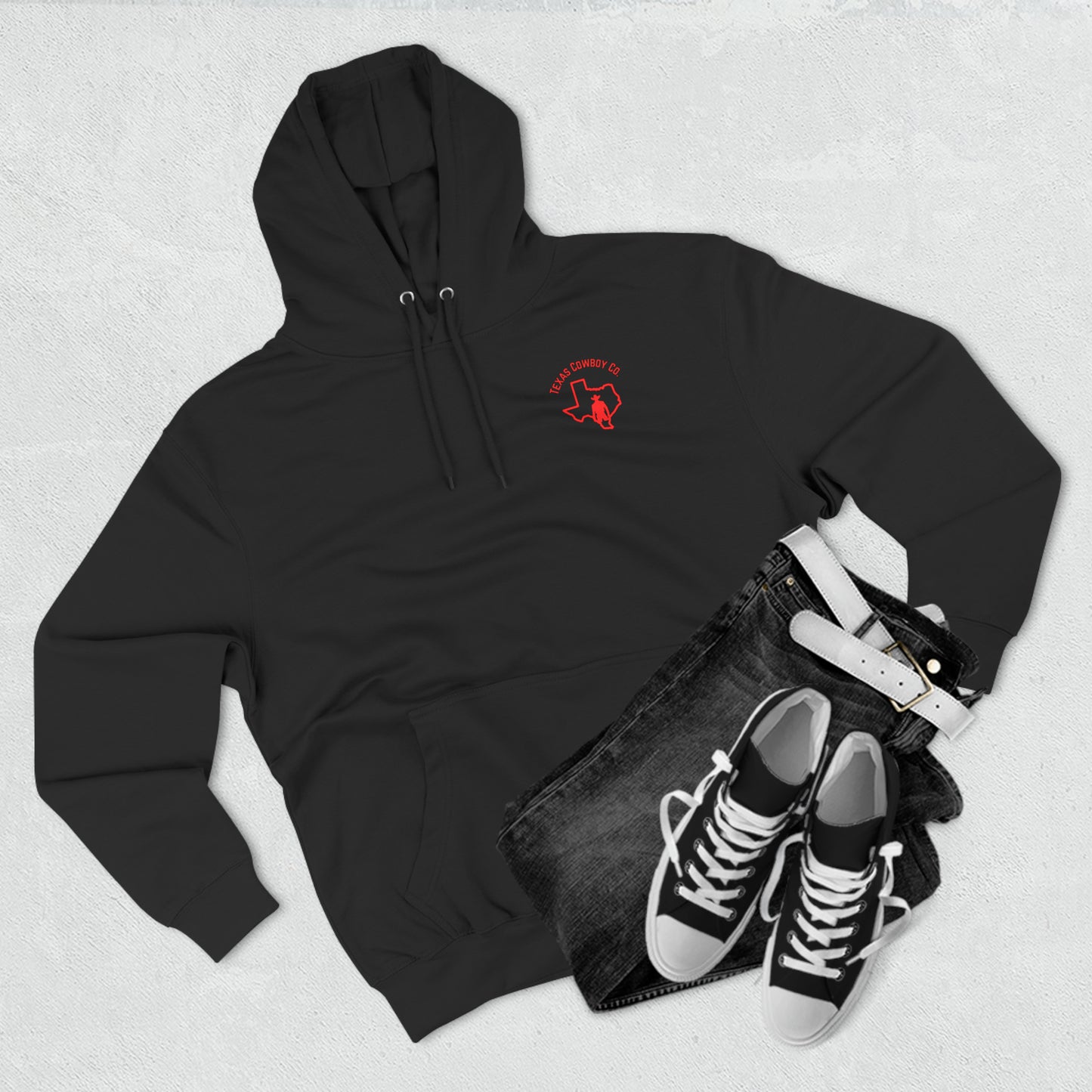 Three-Panel Fleece Texas Cowboy Co. Hoodie