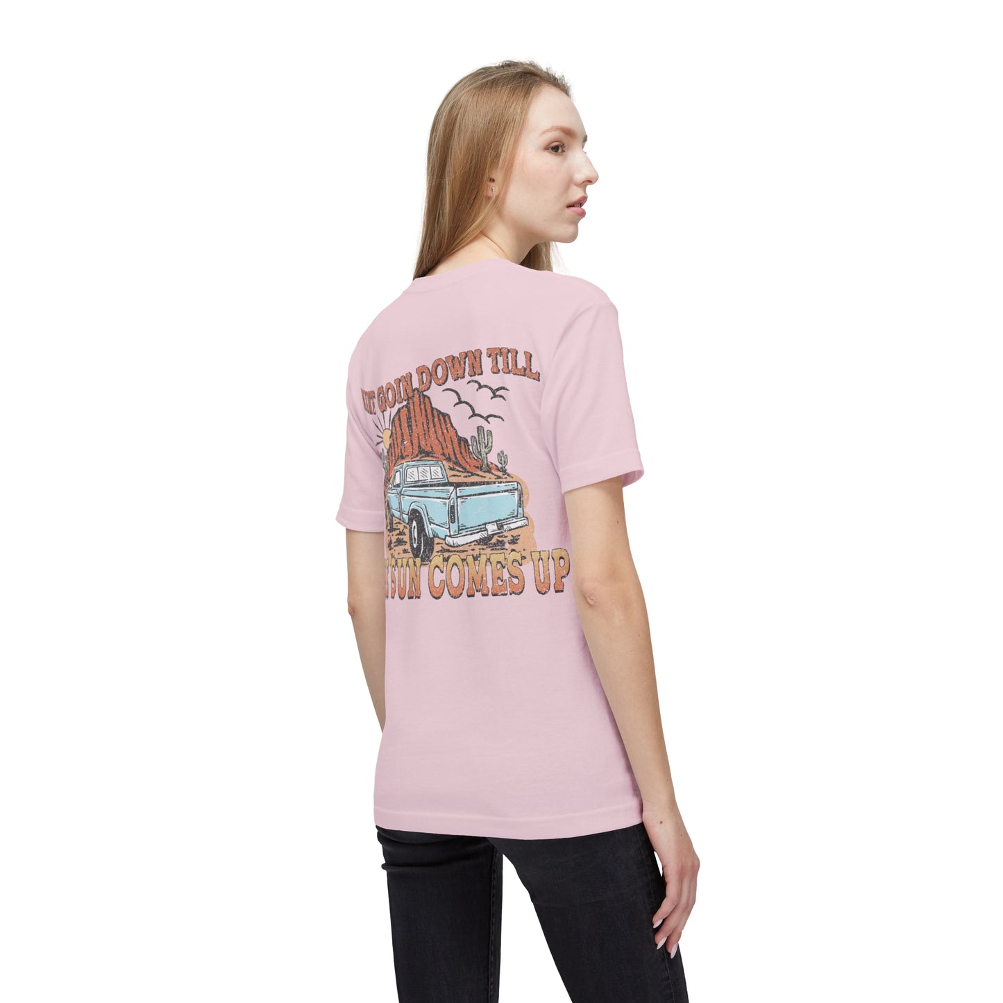 Midweight The Sun Comes Up T-shirt, Made in US