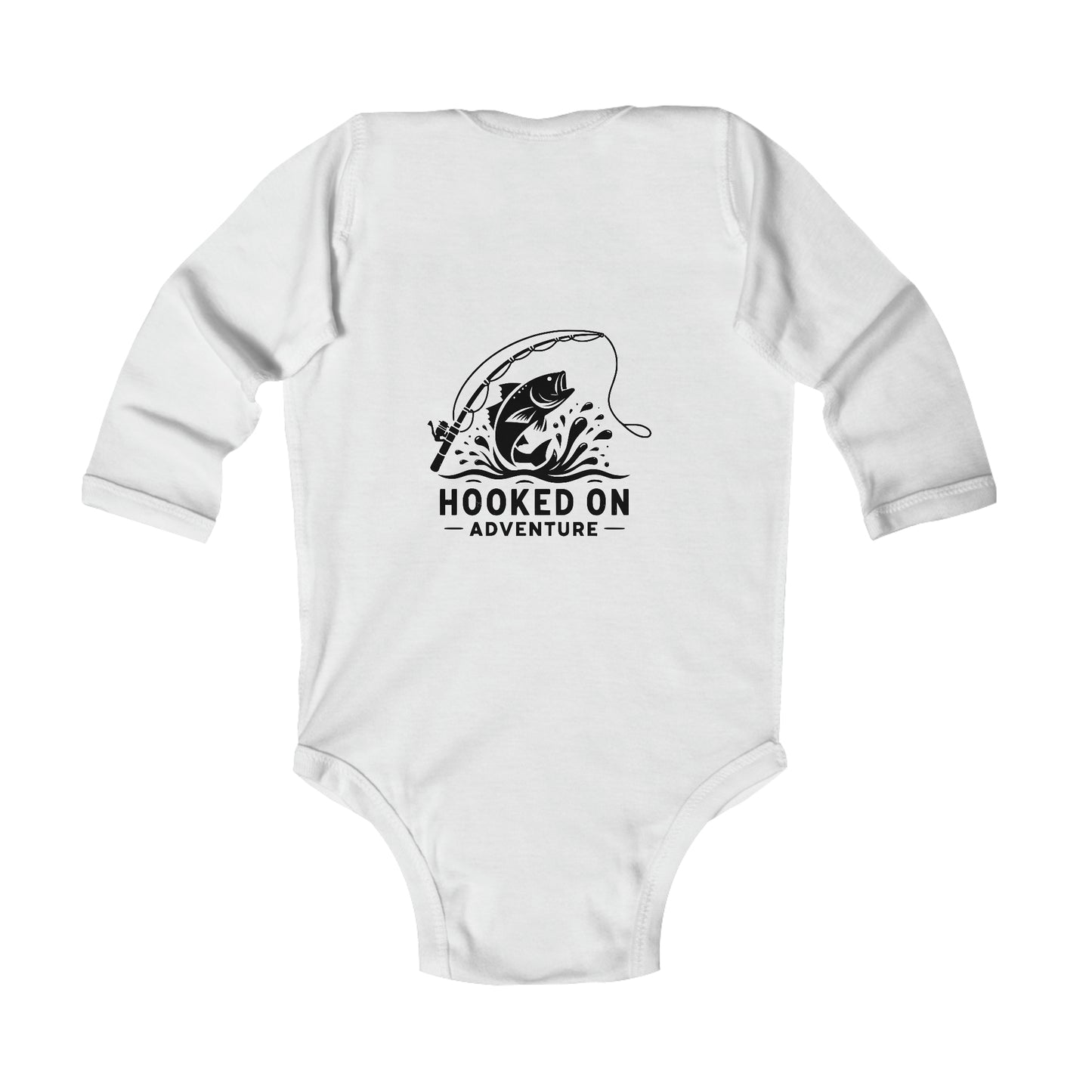 Long Sleeve Hooked On Fishing Bodysuit
