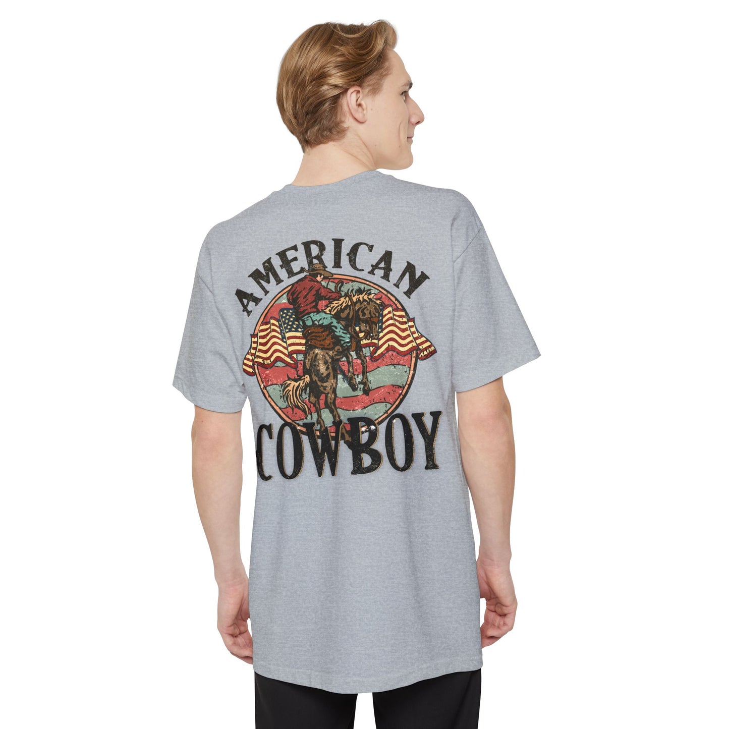 Tall Mens American Cowboy T-Shirt