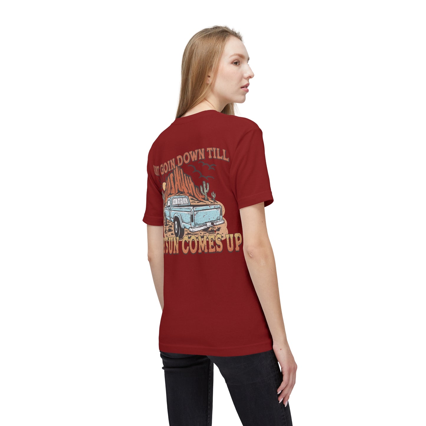 Midweight The Sun Comes Up T-shirt, Made in US