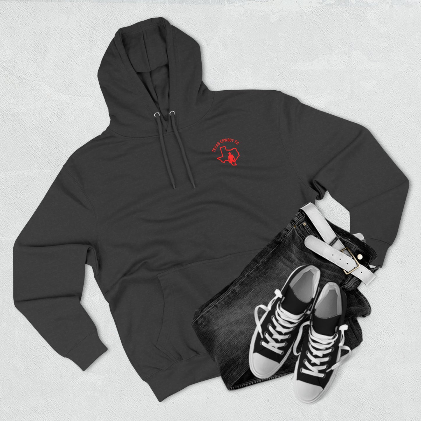 Three-Panel Fleece Texas Cowboy Co. Hoodie