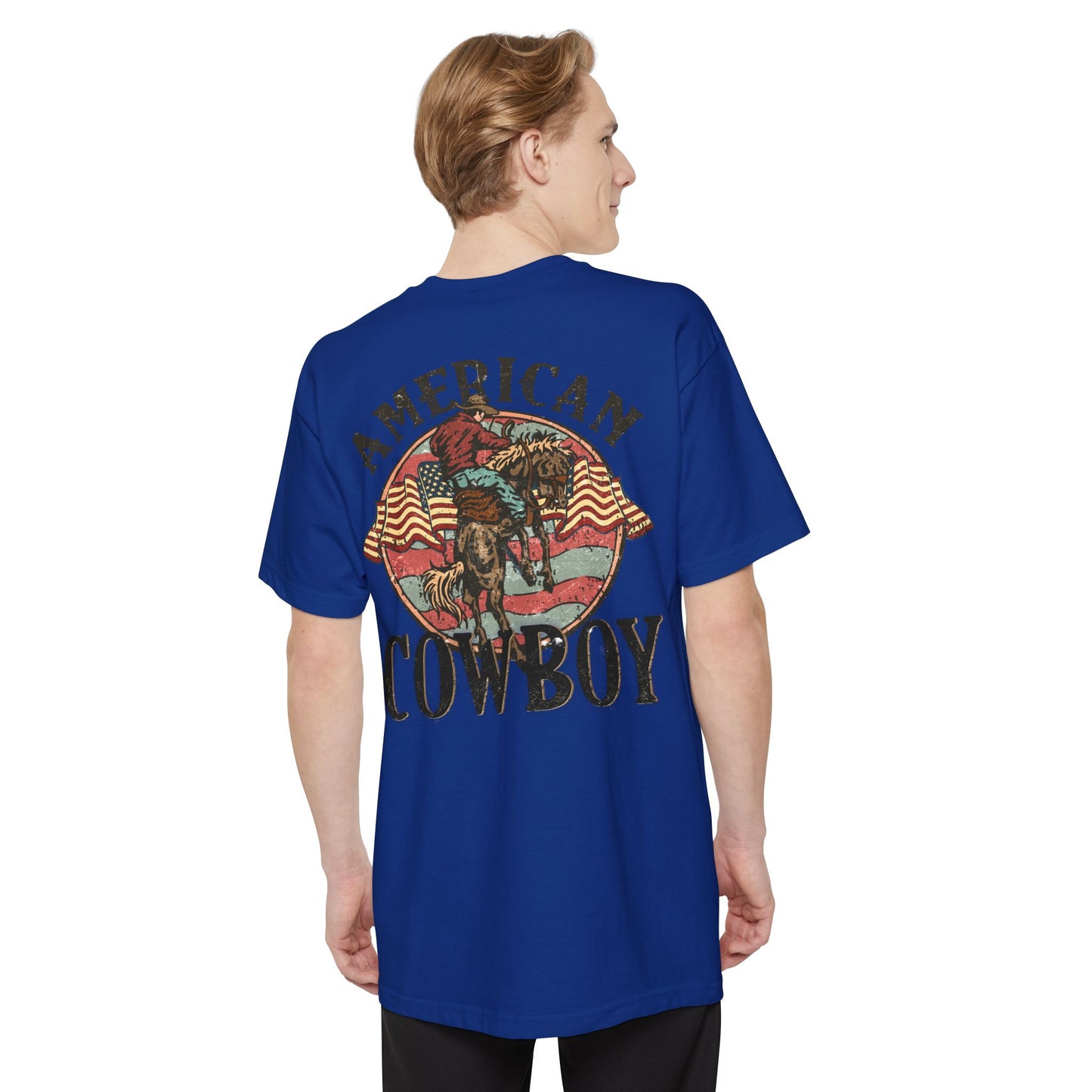 Tall Mens American Cowboy T-Shirt