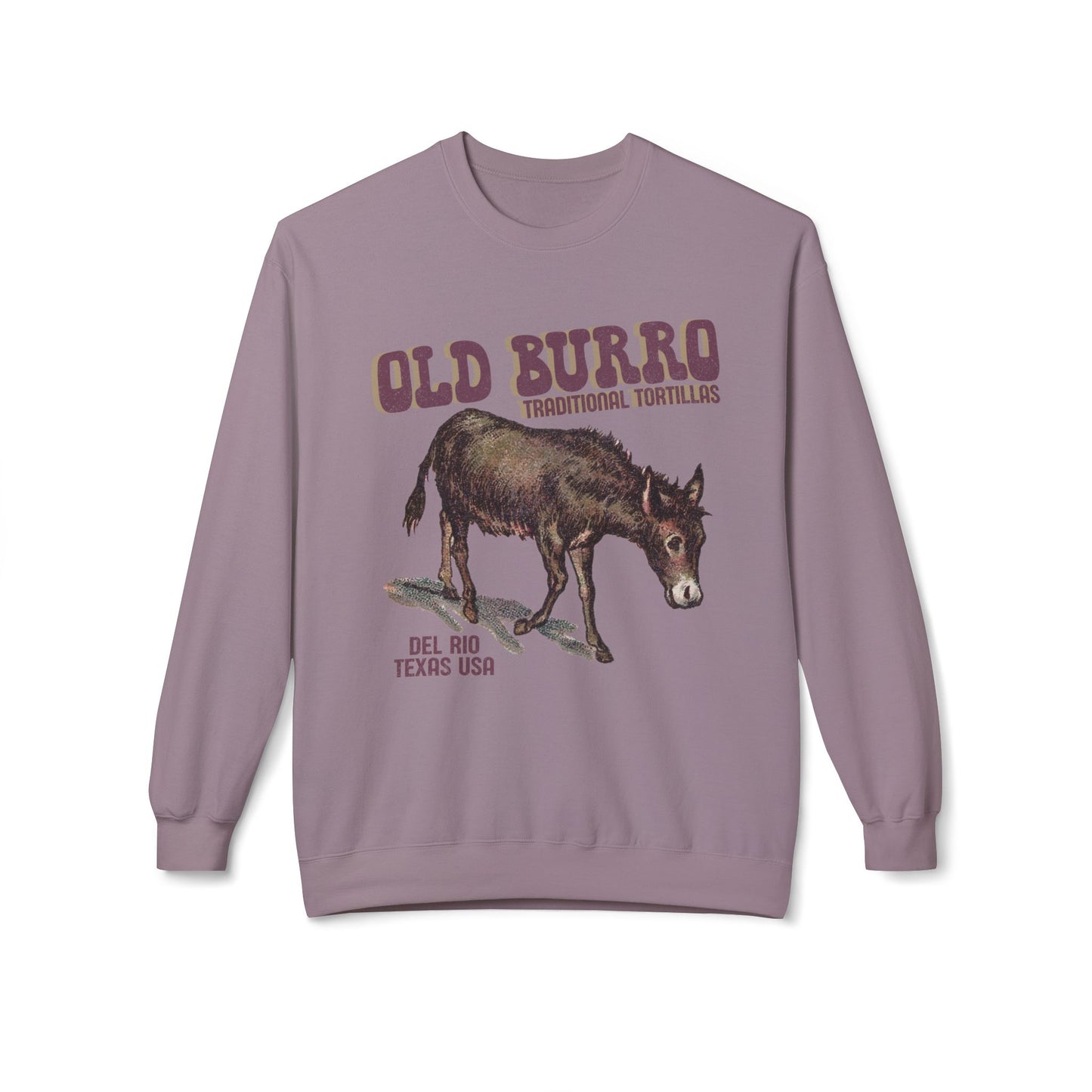 Unisex Midweight Softstyle Fleece Crewneck Sweatshirt Old Burro