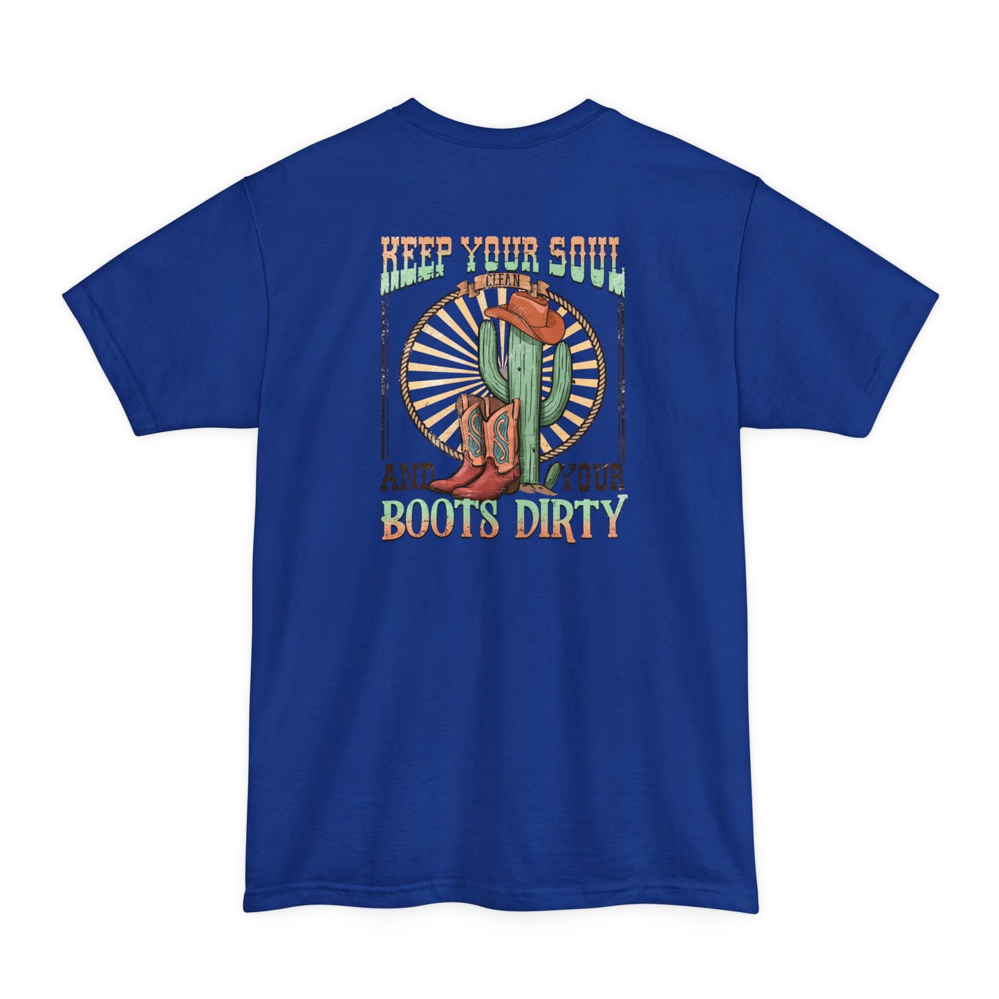 Tall Mens Boots Dirty T-Shirt