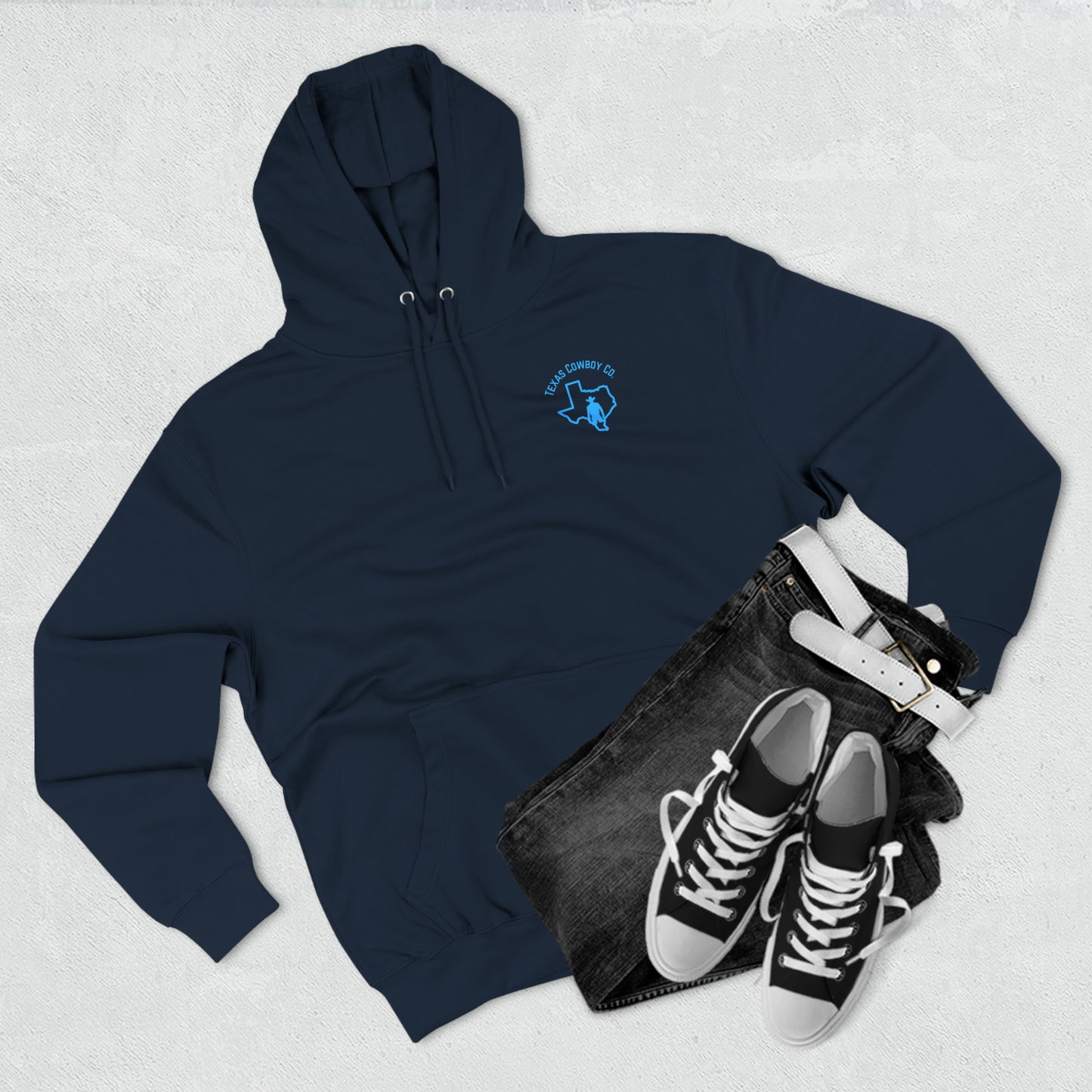Three-Panel Fleece Roping Hoodie