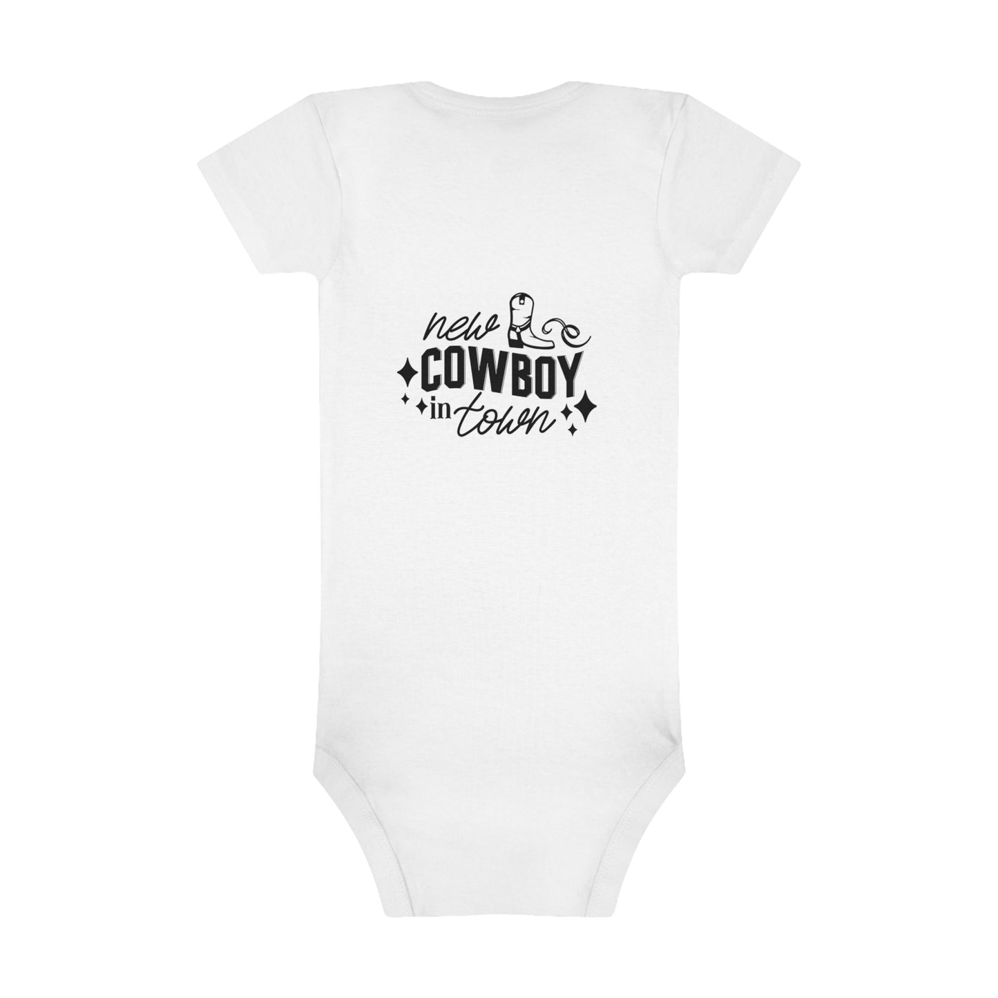Baby Short Sleeve Onesie® New Cowboy In Town