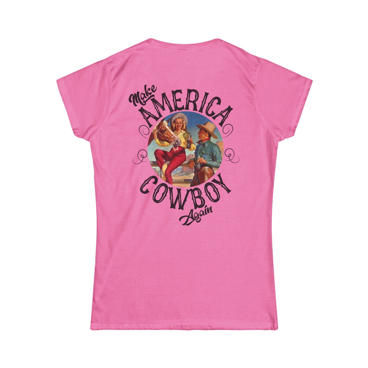 Softstyle Make America Cowboy Again 2 Tee
