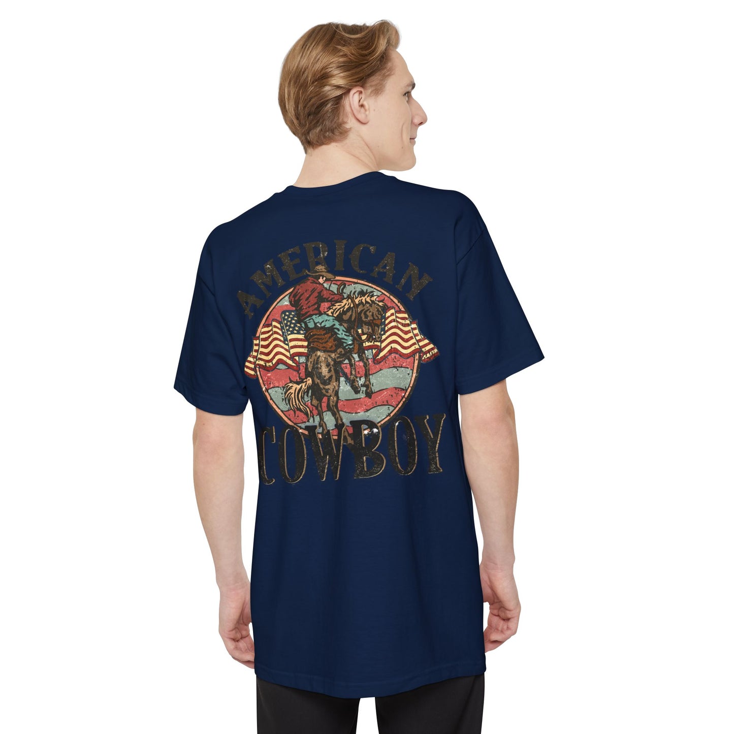Tall Mens American Cowboy T-Shirt