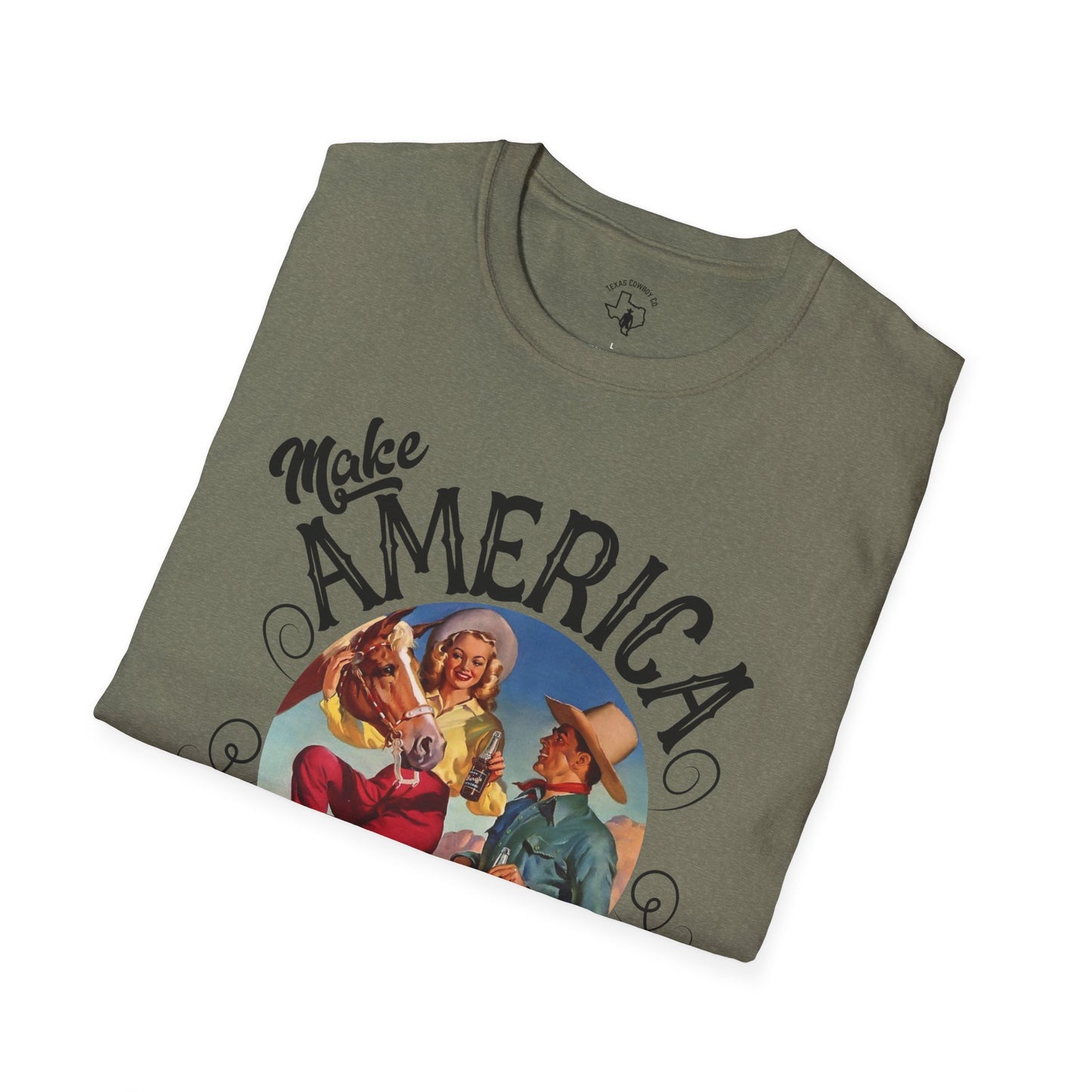 Softstyle Make America Cowboy Again T-Shirt