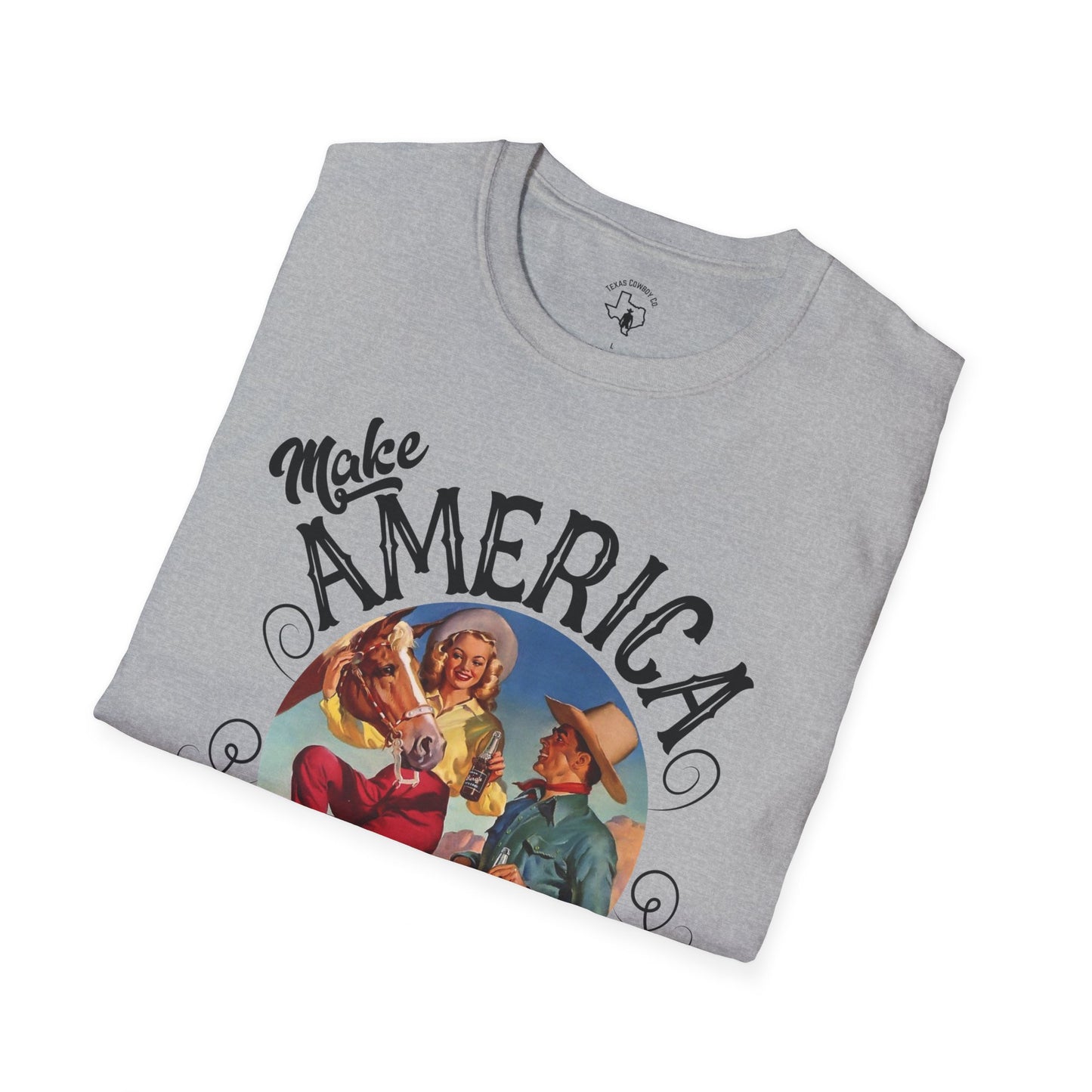 Softstyle Make America Cowboy Again T-Shirt
