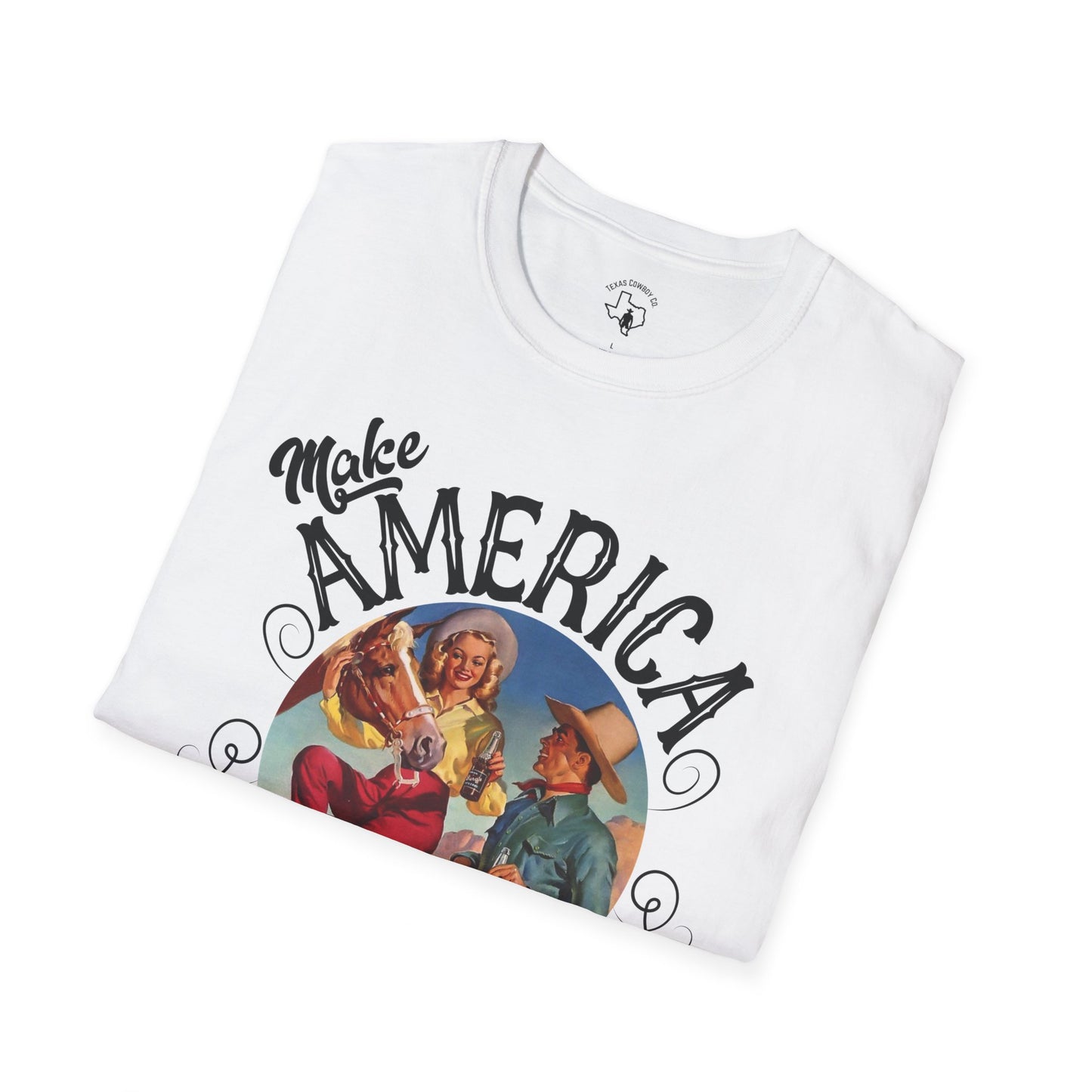 Softstyle Make America Cowboy Again T-Shirt