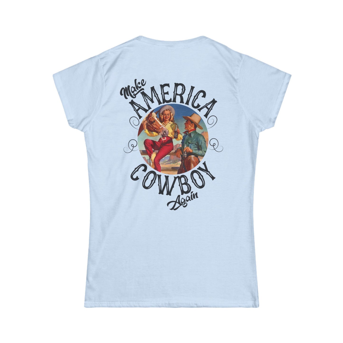 Softstyle Make America Cowboy Again 2 Tee