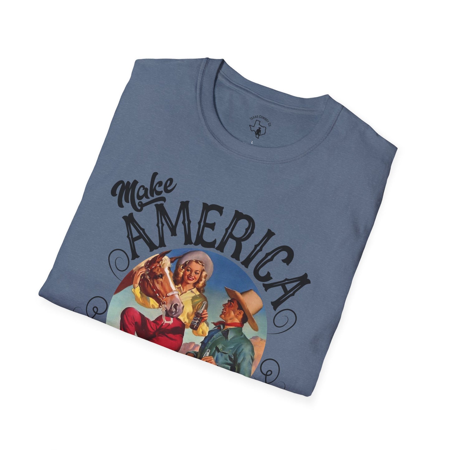 Softstyle Make America Cowboy Again T-Shirt