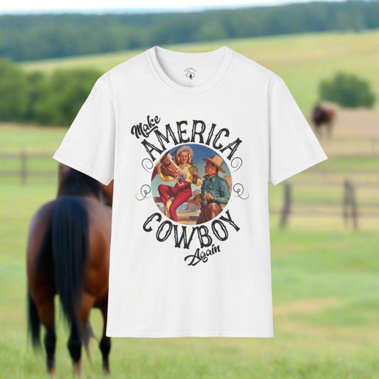 Softstyle Make America Cowboy Again T-Shirt
