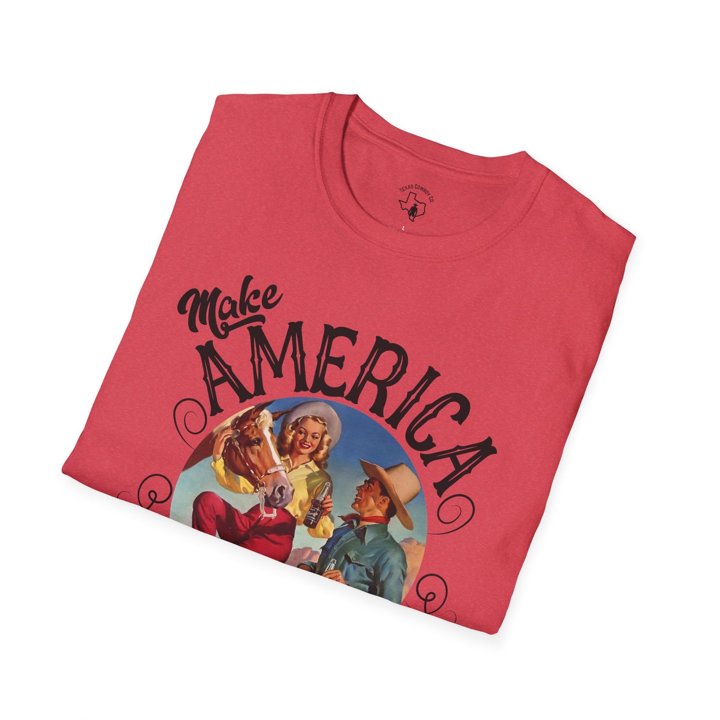 Softstyle Make America Cowboy Again T-Shirt
