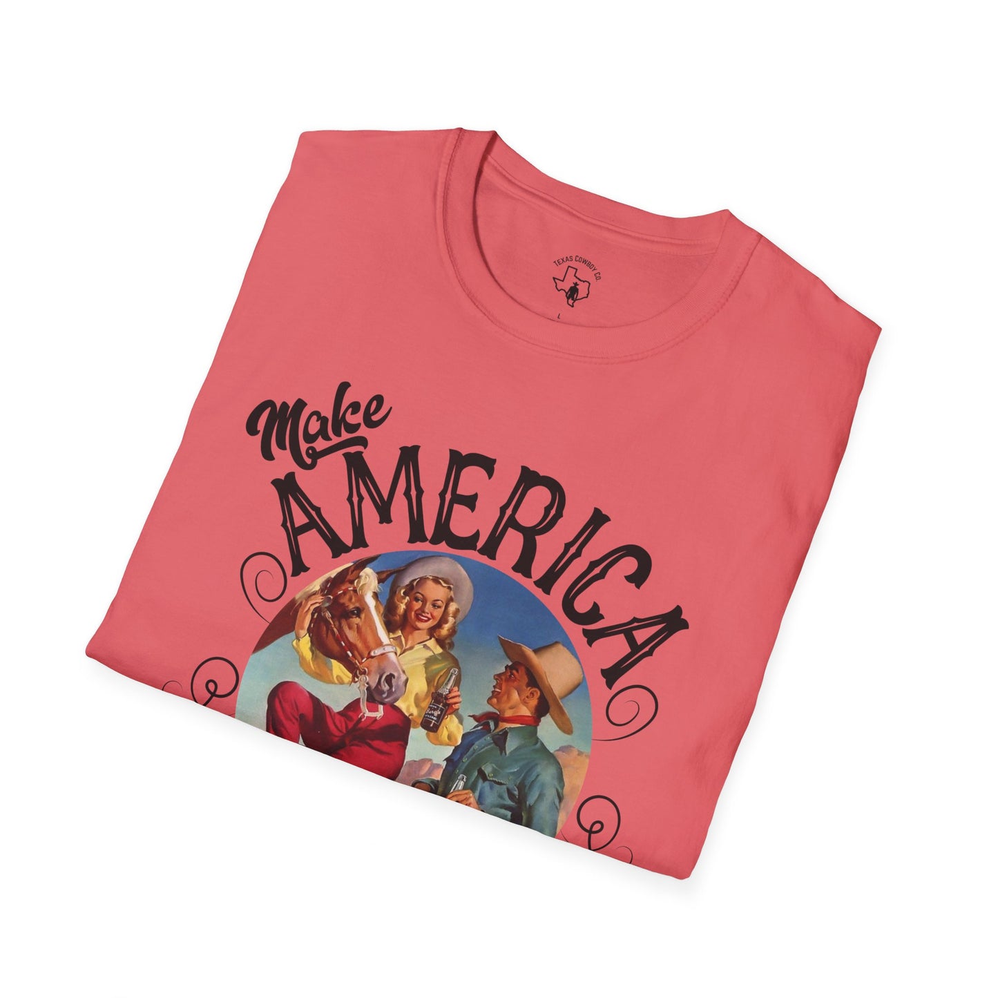 Softstyle Make America Cowboy Again T-Shirt
