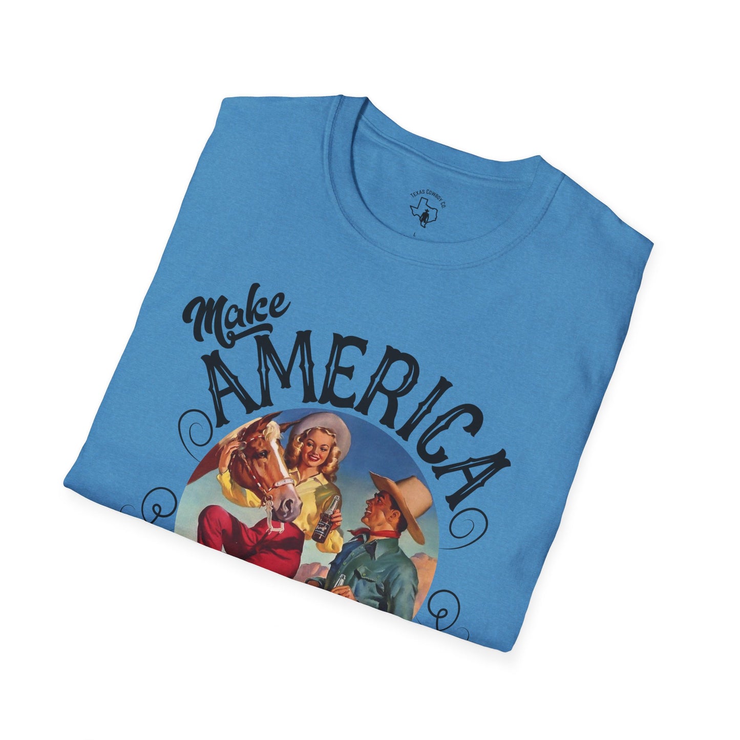 Softstyle Make America Cowboy Again T-Shirt